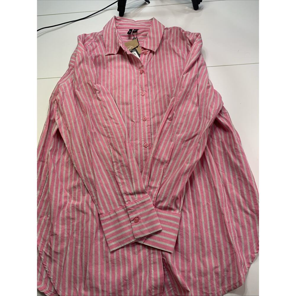 Vero Moda Long Sleeve Button Shirt Mens Med NWT